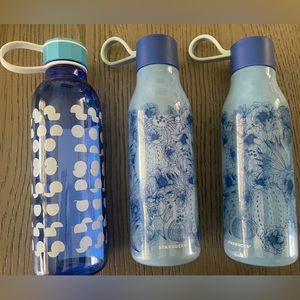 Starbucks limited edition beverage bottles Set of 3
